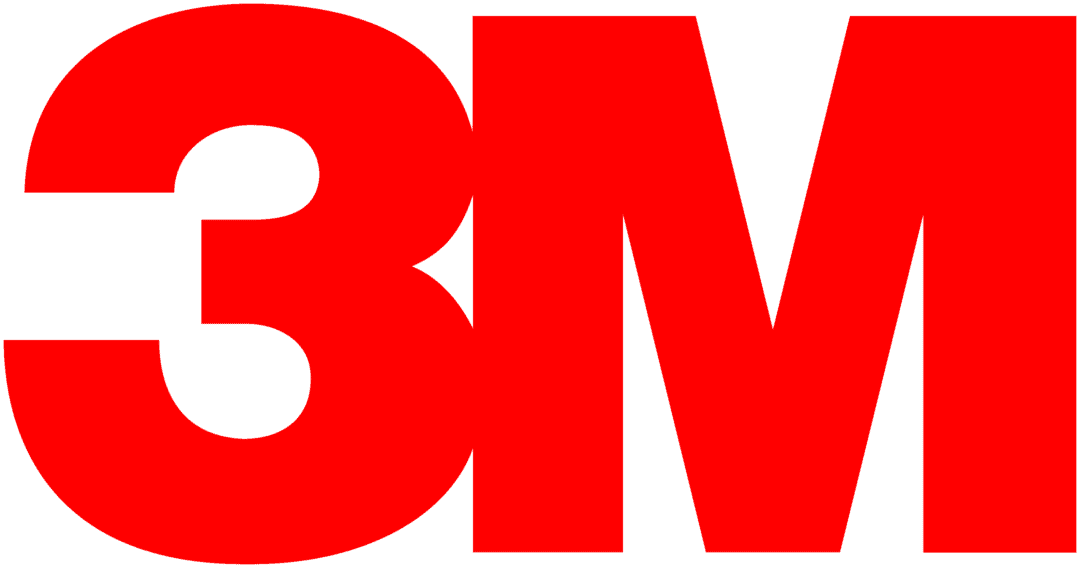 3M Company Logo 3M logo in red with bold typography.
