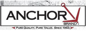 Anchor Brand Logo Anchor Brand logo with a red anchor symbol and the tagline "Pure Quality, Pure Value, Since 1963."