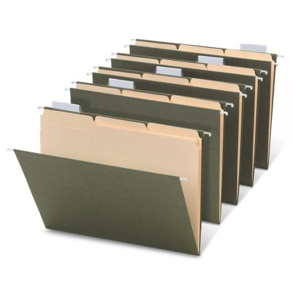 File folders for office organization.