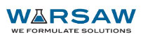 Warsaw Logo Warsaw logo with a laboratory flask and the tagline "We Formulate Solutions."