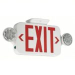 Exit sign with emergency lights