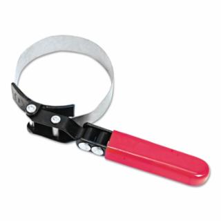 Adjustable oil filter wrench with red handle